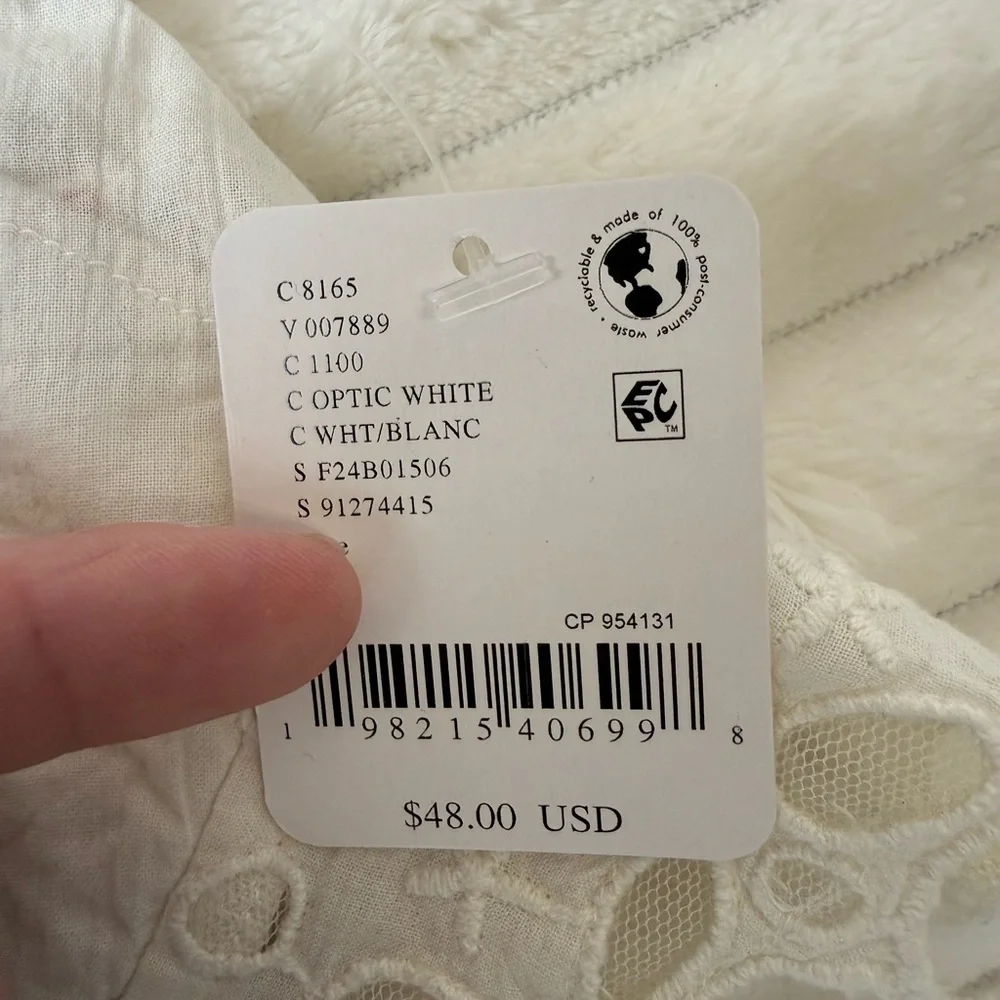 Free People One Asteria Bralette Optic White - Picture 4 of 5